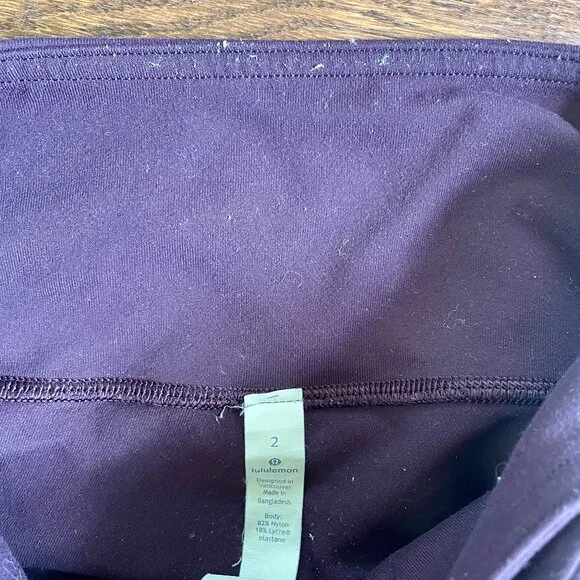 Lot of 3 Women's Sz 2 Lululemon Leggings (Inseams 26.5 + 17") + Tank Top - Picture 9 of 12